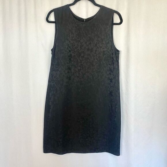 Theory Adraya Jacquard Black Shift Mini Dress Women’s 8 Sleeveless Designer Time - Picture 12 of 14